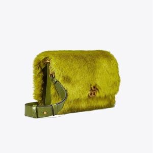 Tory Burch Chelsea faux fur shoulder bag